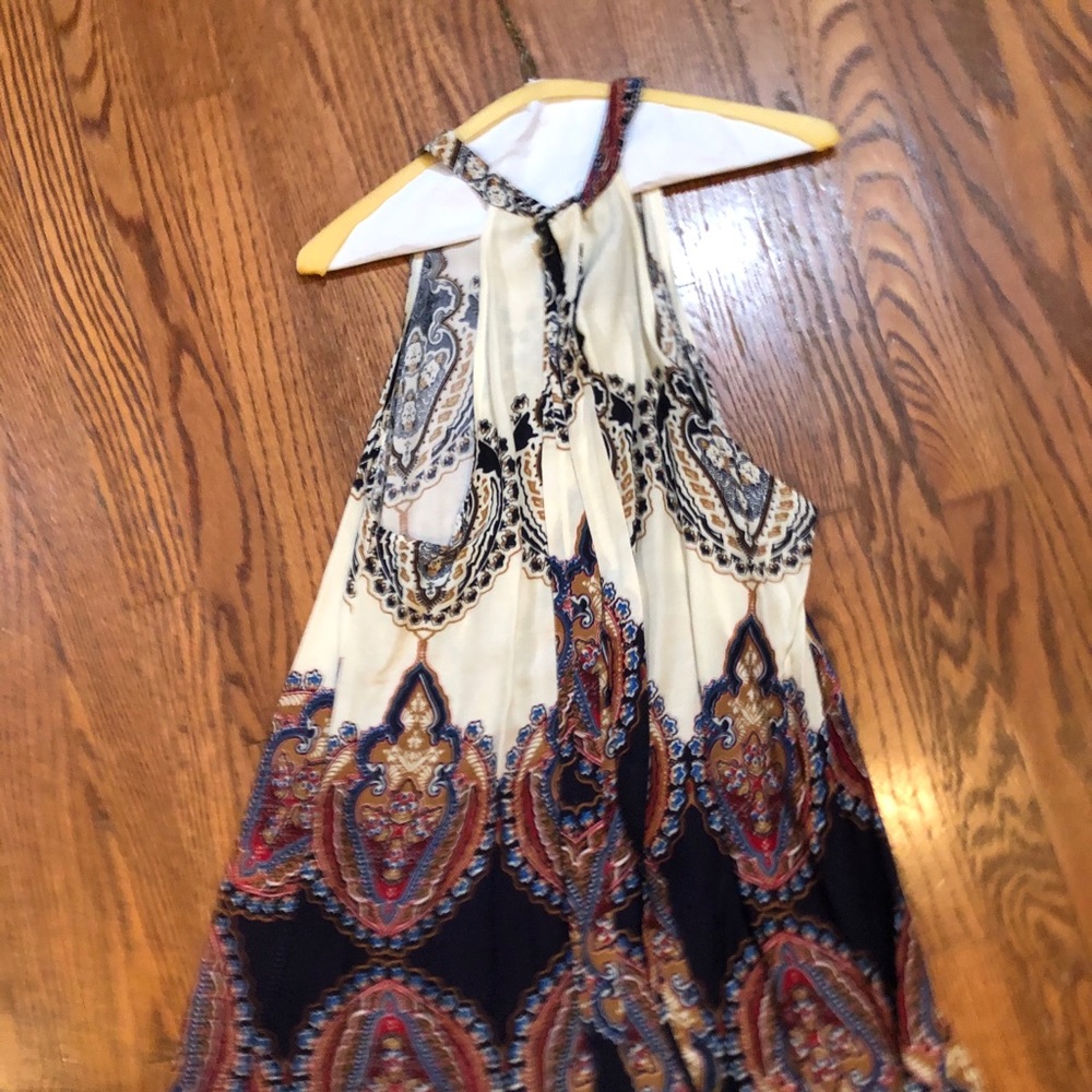 new without tags multi print halter dress